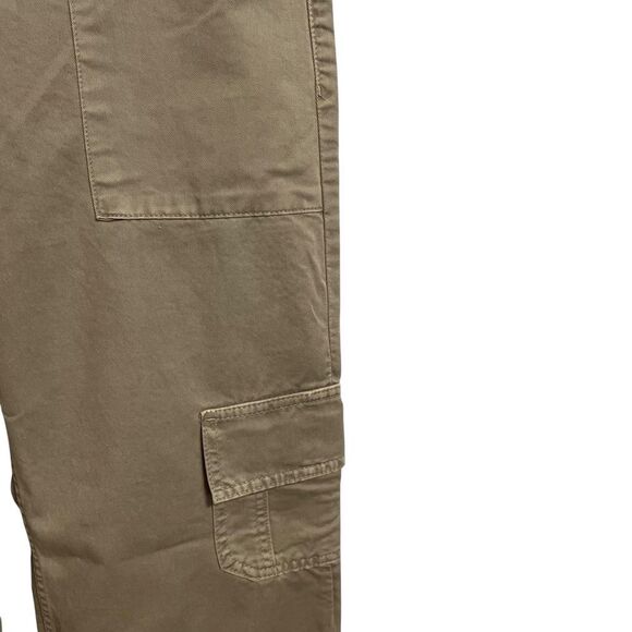 Zara Cargo Pocket Pants Mid Rise Cotton Size 32 or 0 NWT - Picture 3 of 7